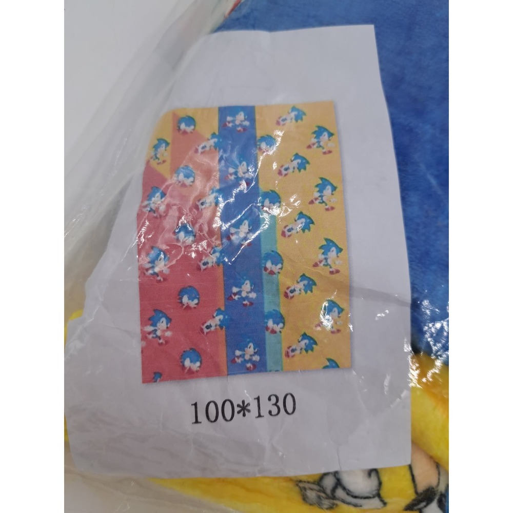 Sonic The Hedgehog Yellow Blue Red 100*130 cm Beach Bath Towel